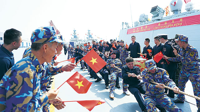 中越第十次边境国防友好交流活动海军港岸交流活动见闻