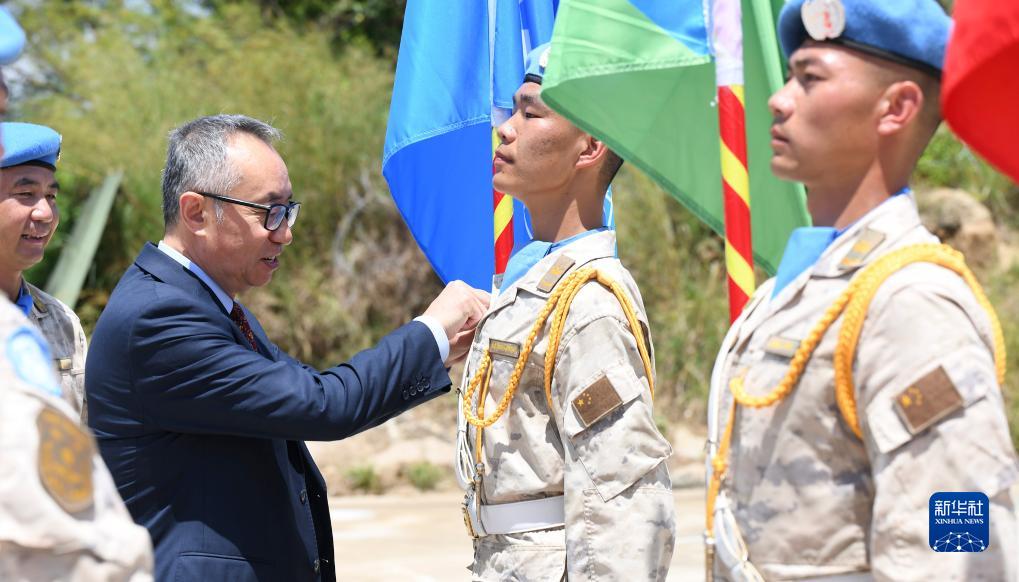 中國第九批赴南蘇丹（朱巴）維和步兵營獲聯(lián)合國“和平榮譽勛章”