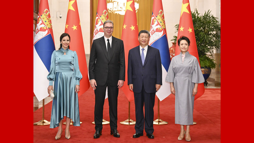 习近平同塞尔维亚总统武契奇举行会谈
