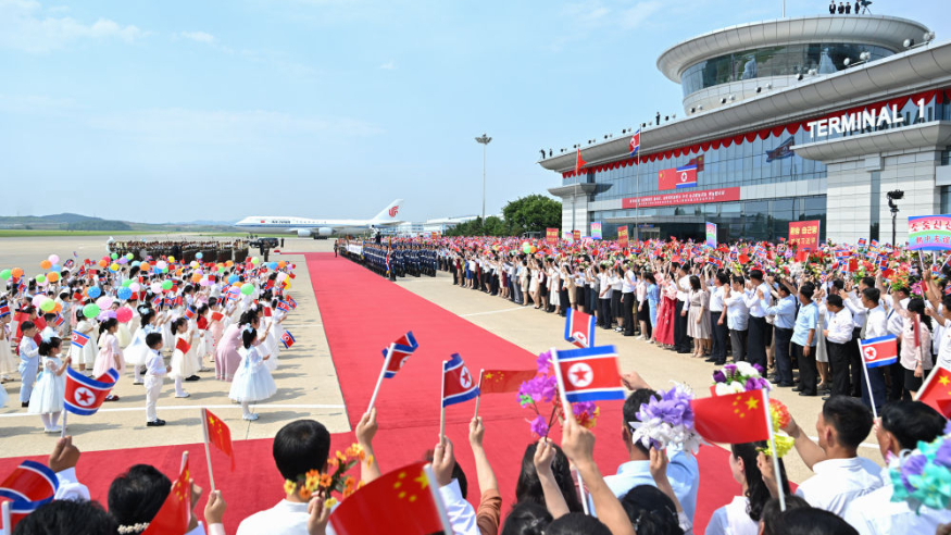 金正恩为习近平举行欢送仪式