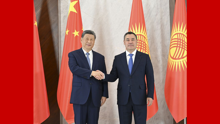 图讯丨习近平同吉尔吉斯斯坦总统扎帕罗夫会谈