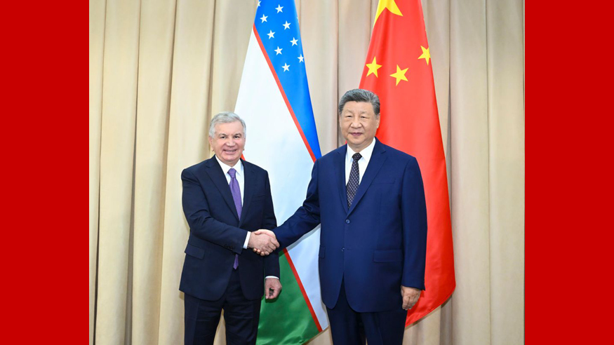图讯丨习近平会见乌兹别克斯坦总统米尔济约耶夫