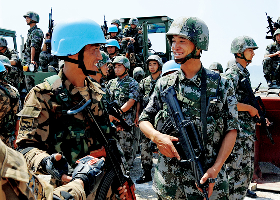 2009年6月中国与蒙古举行维和联合演习