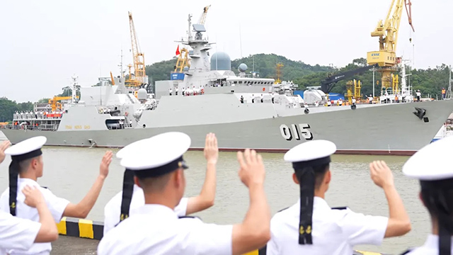 越南海军“陈兴道”号护卫舰访问广州